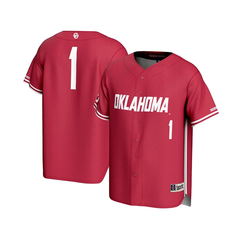 Youth GameDay Greats 1 Oklahoma Sooners Lightweight Baseball Jersey