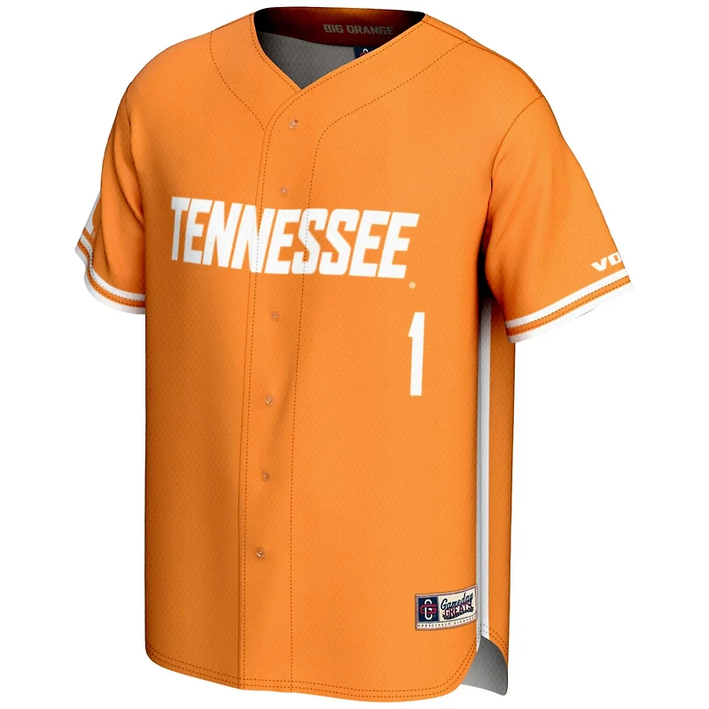 Youth GameDay Greats 1 Tennessee Volunteers Lightweight Baseball Jersey