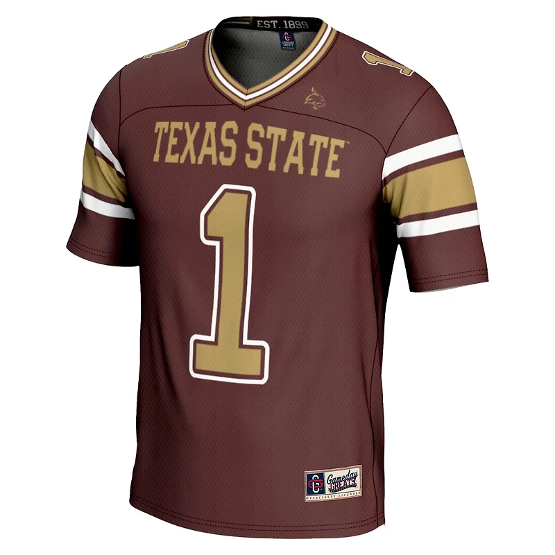 Youth GameDay Greats 1 Texas State Bobcats Endzone Football Jersey