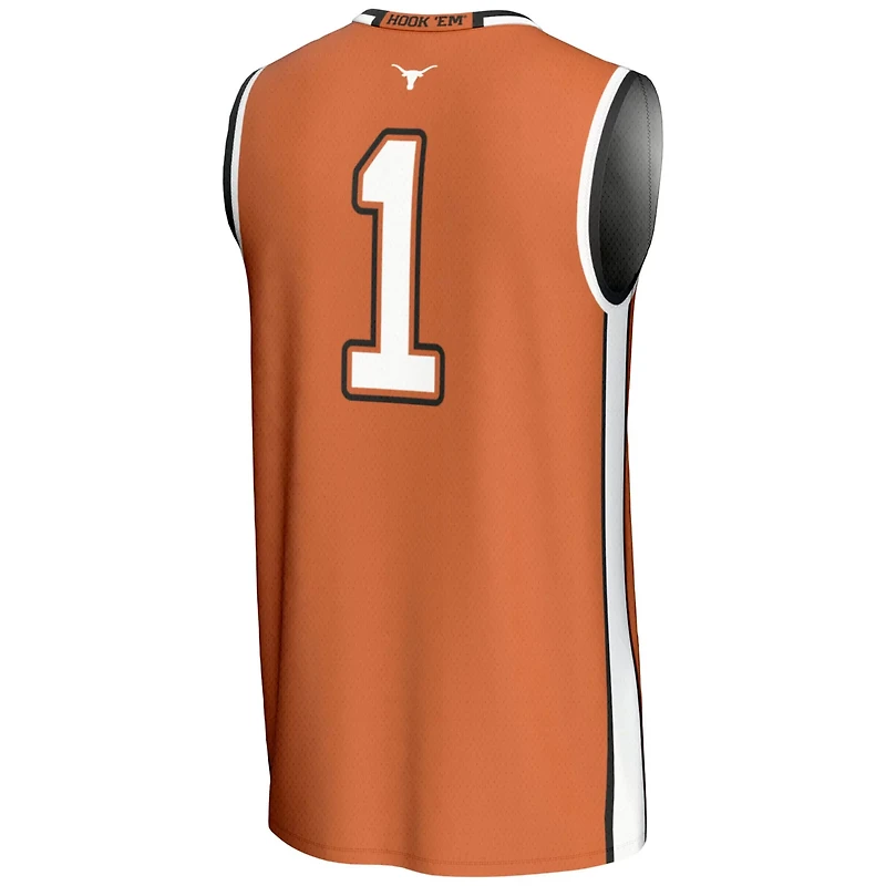 Youth GameDay Greats 1 Texas Longhorns Lightweight Collegiate Basketball Jersey
