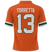 Youth Gino Torretta Miami Hurricanes Heisman Football Jersey