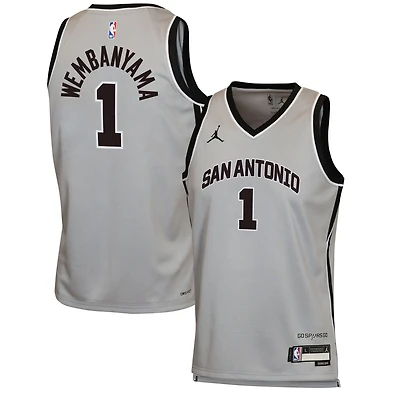 Youth Jordan Brand Victor Wembanyama San Antonio Spurs Swingman Jersey - Statement Edition