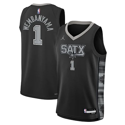 Youth Jordan Brand Victor Wembanyama San Antonio Spurs Swingman Jersey - Statement Edition