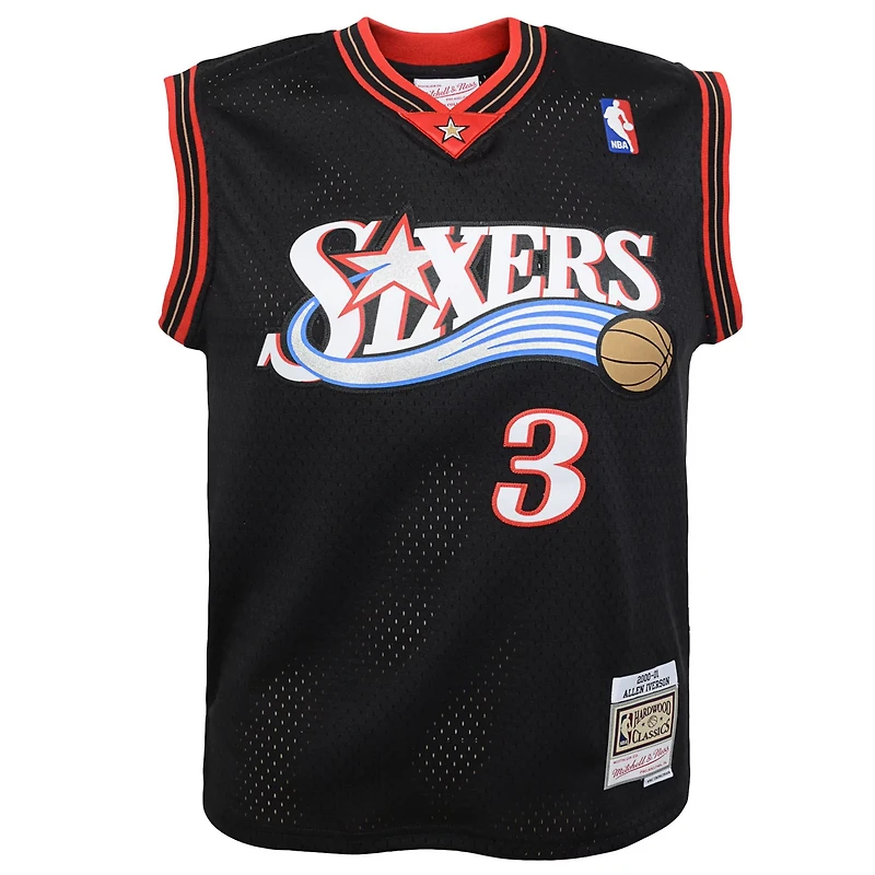 Youth Mitchell Ness Allen Iverson Philadelphia 76ers 2000-01 Swingman Road Jersey