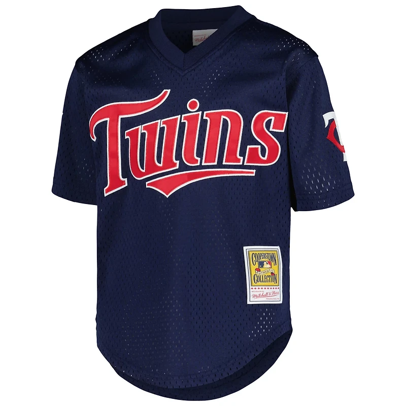 Youth Mitchell  Ness David Ortiz Minnesota Twins Cooperstown Collection Mesh Batting Practice Jersey