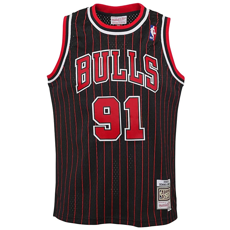 Youth Mitchell  Ness Dennis Rodman Chicago Bulls 1995/96 Hardwood Classics Swingman Jersey