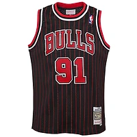 Youth Mitchell  Ness Dennis Rodman Chicago Bulls 1995/96 Hardwood Classics Swingman Jersey