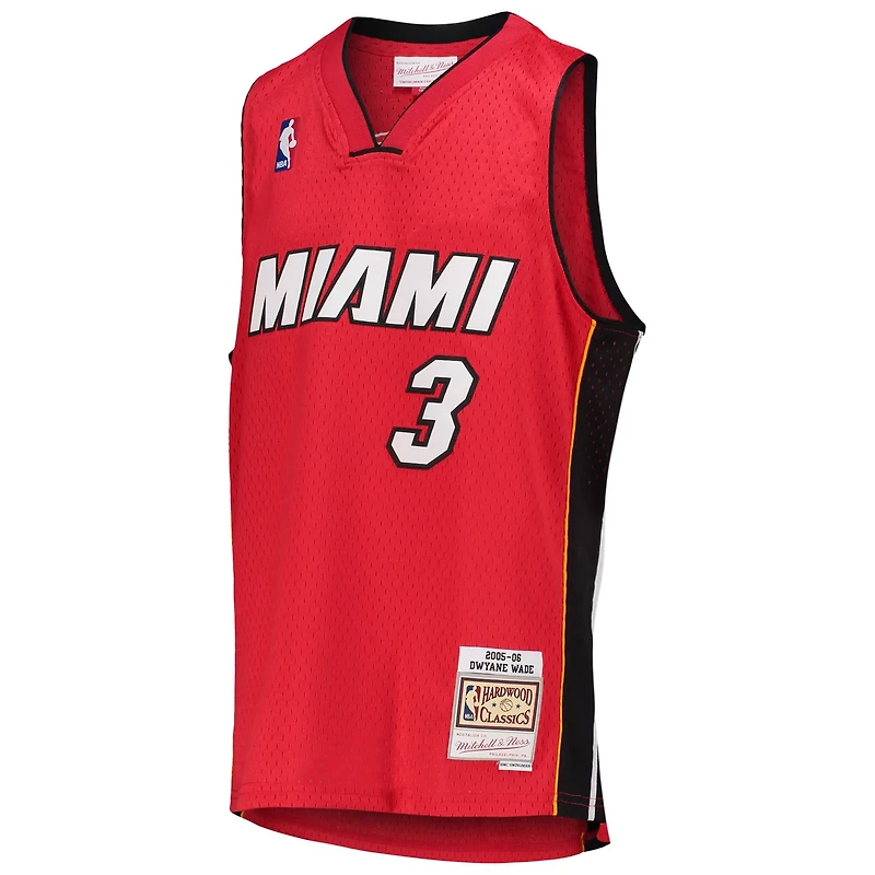 Youth Mitchell  Ness Dwyane Wade Miami Heat 2005/06 Hardwood Classics Swingman Jersey