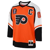 Youth Mitchell  Ness Eric Lindros Philadelphia Flyers 1996 97 Power Play 20 Player Jersey with Captain Patch