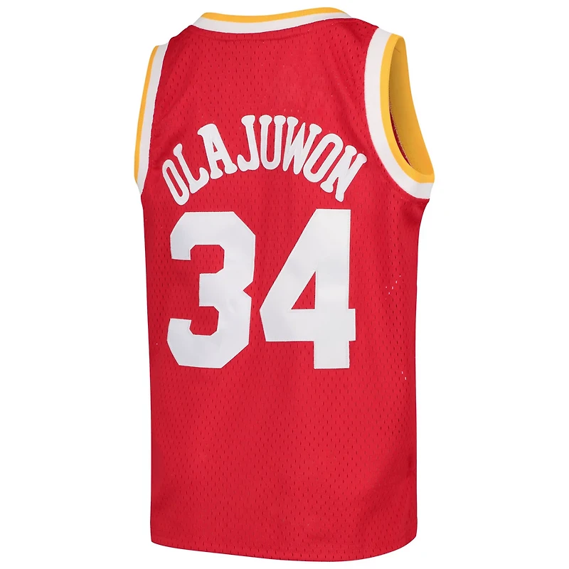 Youth Mitchell  Ness Hakeem Olajuwon Houston Rockets Swingman Throwback Jersey