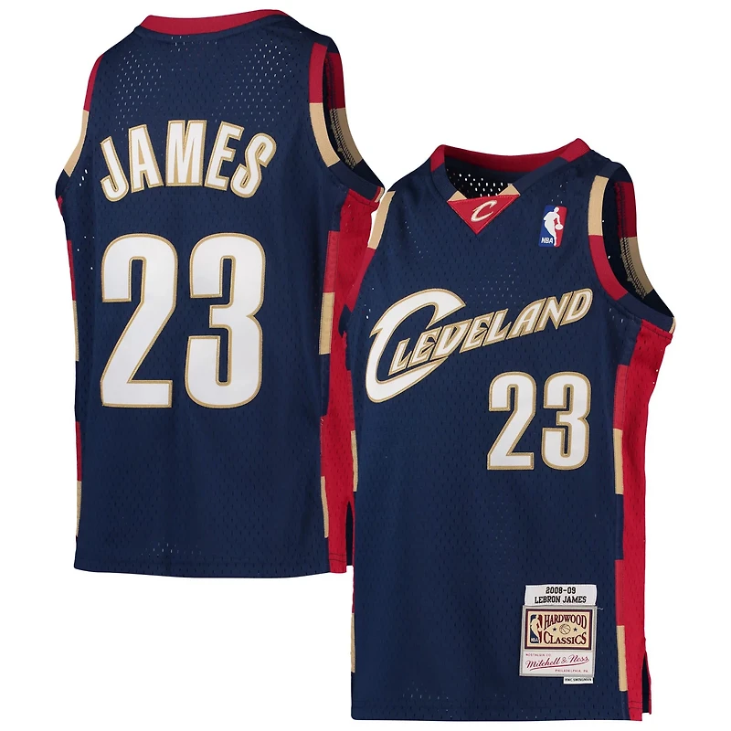 Youth Mitchell Ness LeBron James Cleveland Cavaliers 2008-09 Hardwood Classics Swingman Jersey