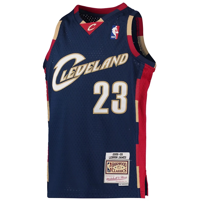 Youth Mitchell Ness LeBron James Cleveland Cavaliers 2008-09 Hardwood Classics Swingman Jersey