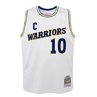Youth Mitchell  Ness Tim Hardaway Golden State Warriors 1990-91 Hardwood Classics Swingman Throwback Home Jersey