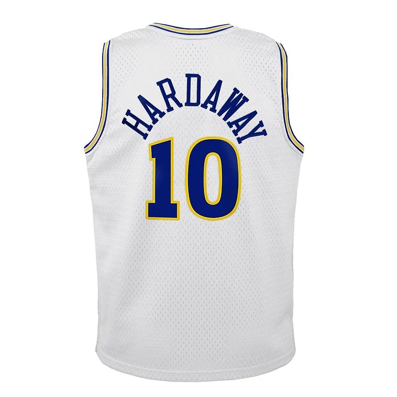 Youth Mitchell  Ness Tim Hardaway Golden State Warriors 1990-91 Hardwood Classics Swingman Throwback Home Jersey