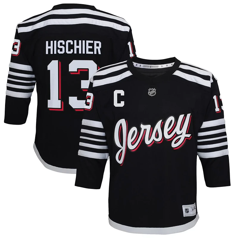 Youth Nico Hischier New Jersey Devils 2021 22 Alternate Replica Player