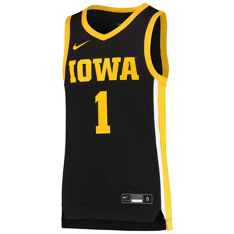 Youth Nike 1 Iowa Hawkeyes Team Replica Basketball Jersey