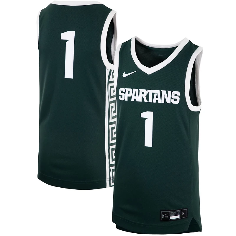 Youth Nike 1 Michigan State Spartans Team Replica Basketball Jersey