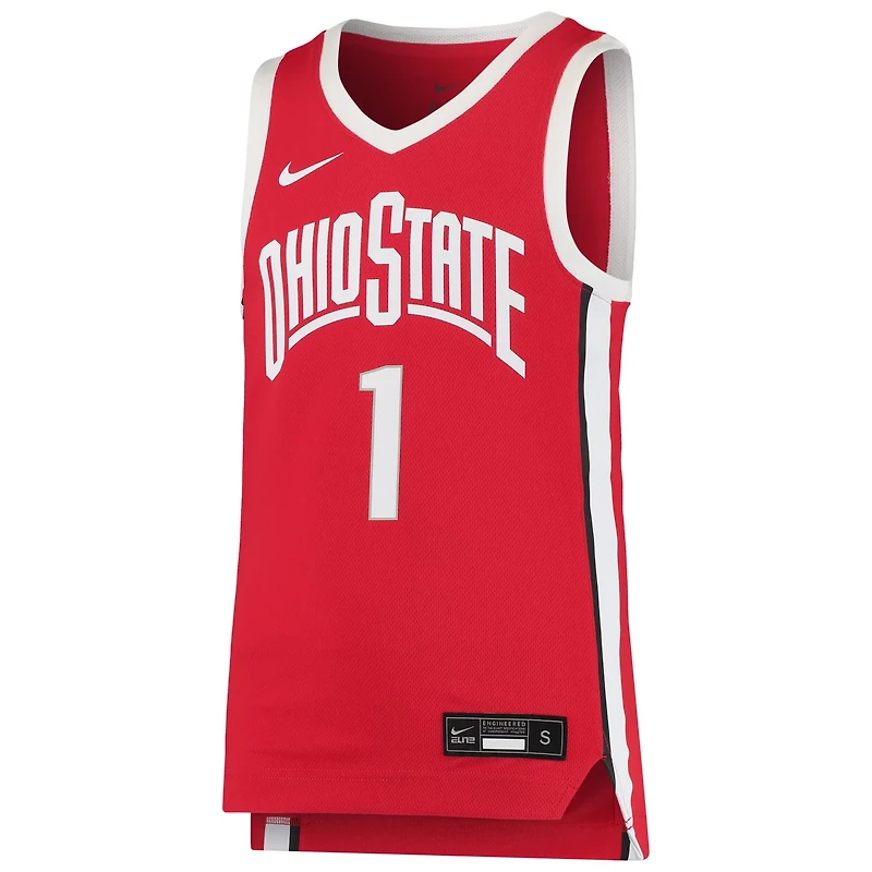 Youth Nike 1 Ohio State Buckeyes Team Replica Basketball Jersey