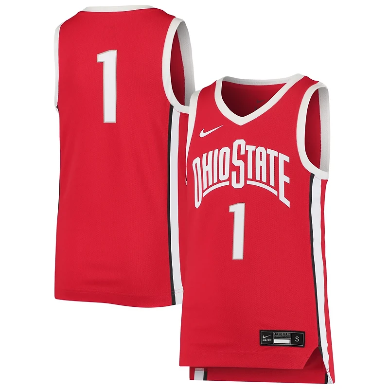Youth Nike 1 Ohio State Buckeyes Team Replica Basketball Jersey