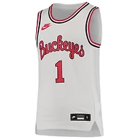 Youth Nike 1 Ohio State Buckeyes Throwback Team Replica Basketball Jersey