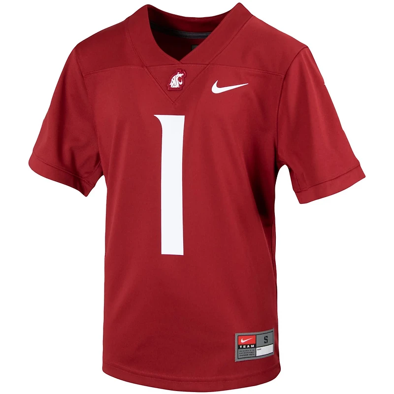 Youth Nike 1 Washington State Cougars Untouchable Football Jersey