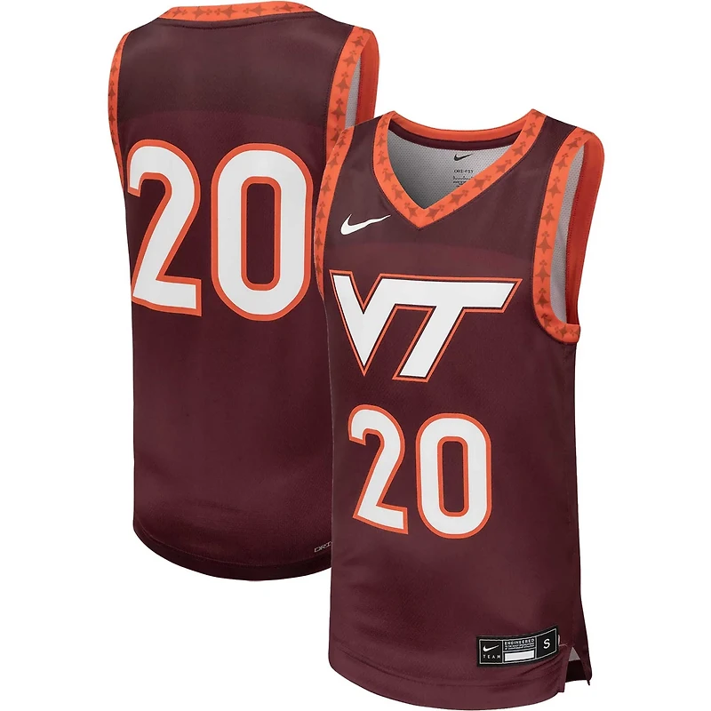 Youth Nike 20 Virginia Tech Hokies Team Replica Basketball Jersey