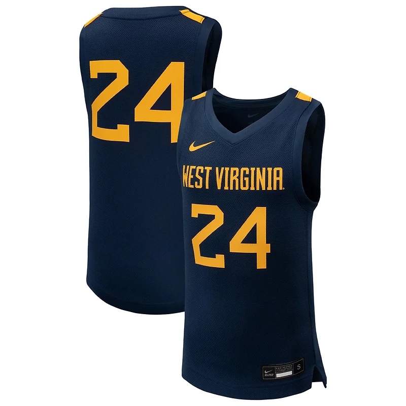 Youth Nike 24 West Virginia Mountaineers Team Replica Basketball Jersey