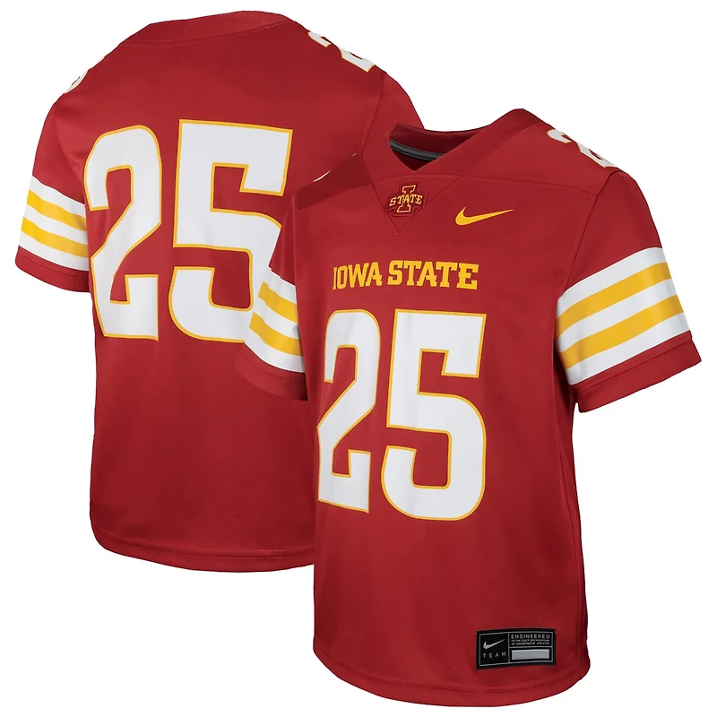 Youth Nike 25 Iowa State Cyclones Untouchable Replica Game Jersey