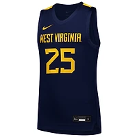 Youth Nike 25 West Virginia Mountaineers Replica Basketball Jersey