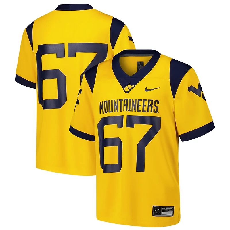 Youth Nike 67 West Virginia Mountaineers Alternate Game Jersey