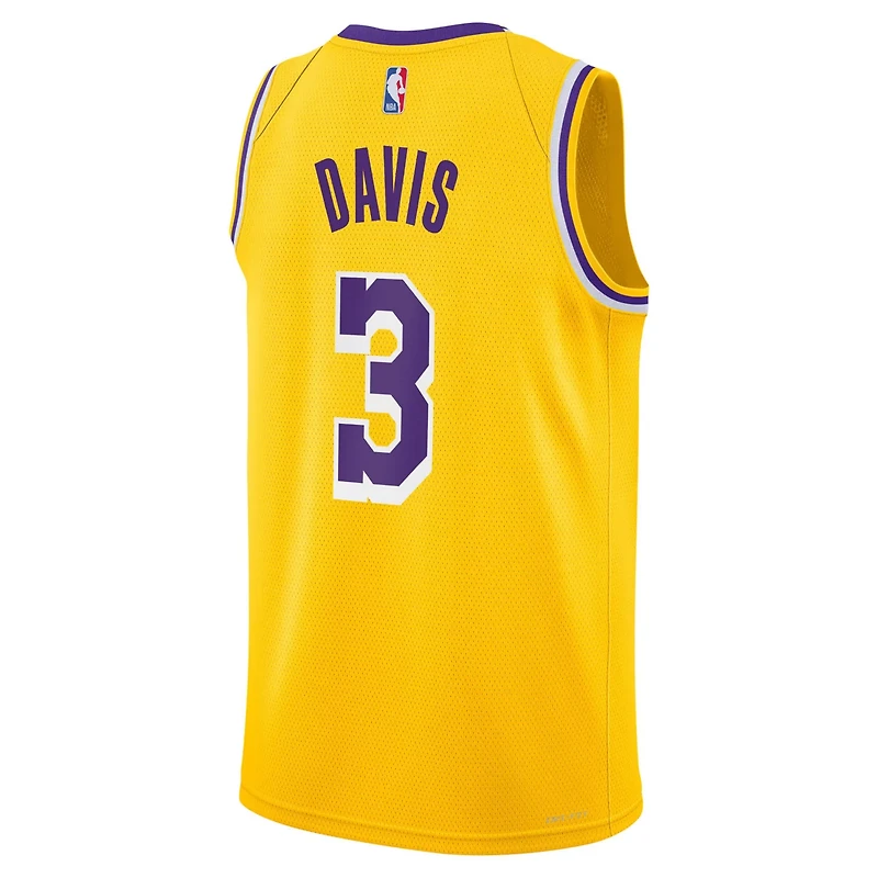 Youth Nike Anthony Davis Los Angeles Lakers Swingman Jersey - Icon Edition