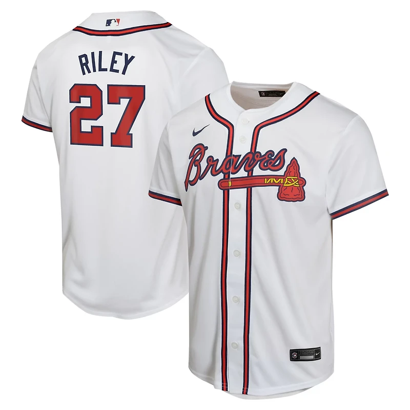 Youth Nike Austin Riley Atlanta Braves Home Game Player Jersey