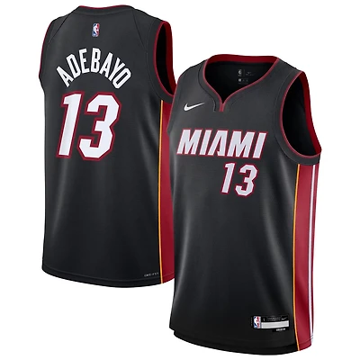 Youth Nike Bam Adebayo Miami Heat Swingman Jersey - Icon Edition
