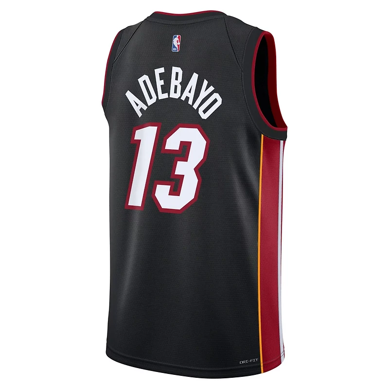 Youth Nike Bam Adebayo Miami Heat Swingman Jersey - Icon Edition