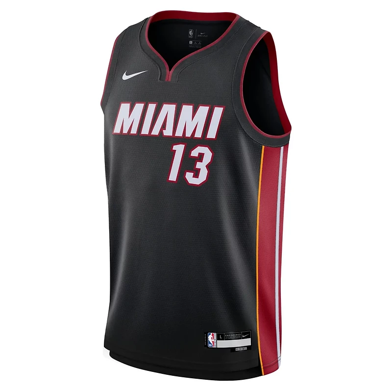 Youth Nike Bam Adebayo Miami Heat Swingman Jersey - Icon Edition