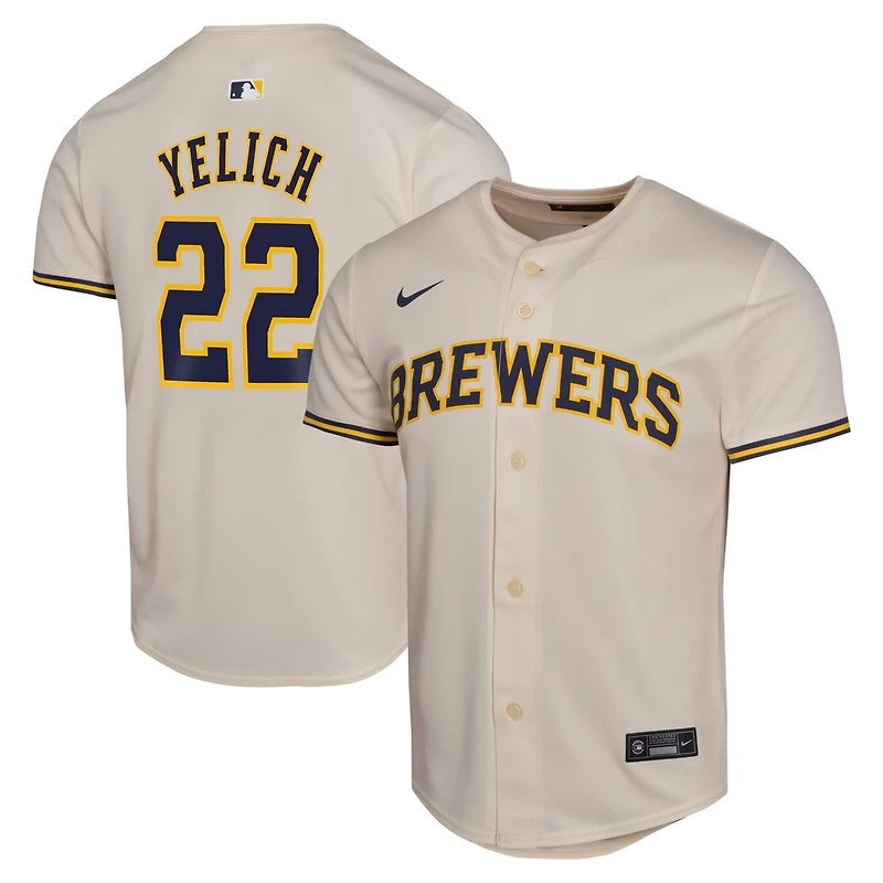 Youth Nike Christian Yelich Milwaukee Brewers Home Game Player Jersey