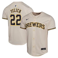 Youth Nike Christian Yelich Milwaukee Brewers Home Game Player Jersey