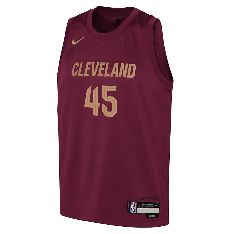 Youth Nike Donovan Mitchell Cleveland Cavaliers Swingman Jersey - Icon Edition