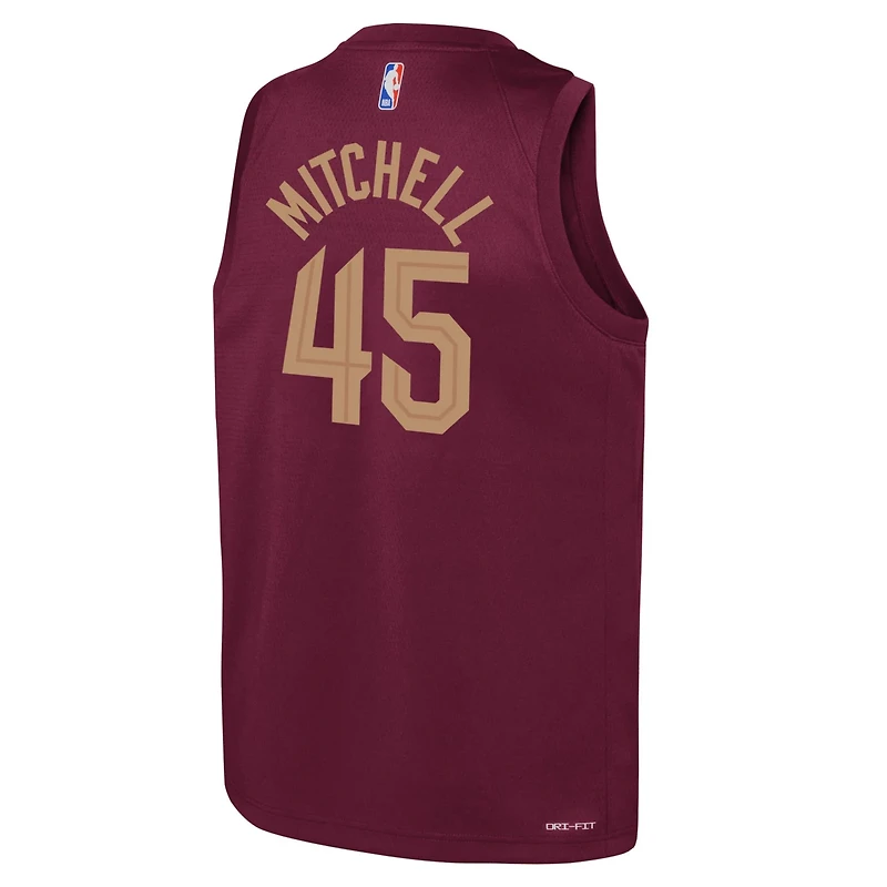 Youth Nike Donovan Mitchell Cleveland Cavaliers Swingman Jersey - Icon Edition