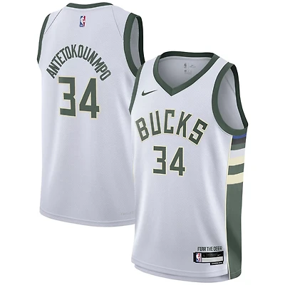 Youth Nike Giannis Antetokounmpo Milwaukee Bucks Swingman Jersey - Association Edition