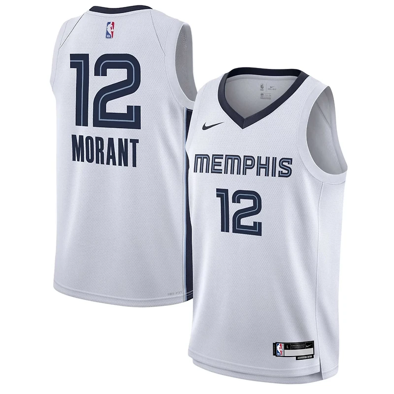 Youth Nike Ja Morant Memphis Grizzlies Swingman Jersey - Association Edition