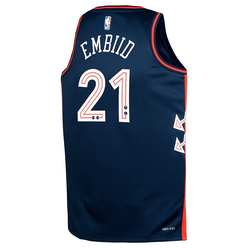 Youth Nike Joel Embiid Philadelphia 76ers Swingman Replica Jersey - City Edition