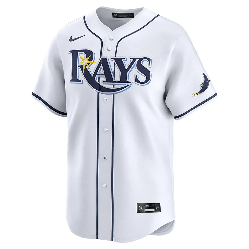 Youth Nike Junior Caminero Tampa Bay Rays Home Limited Player Jersey