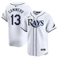 Youth Nike Junior Caminero Tampa Bay Rays Home Limited Player Jersey