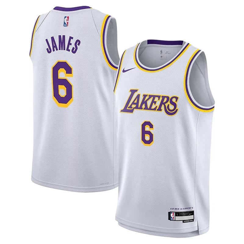 Youth Nike LeBron James Los Angeles Lakers Swingman Jersey - Association Edition