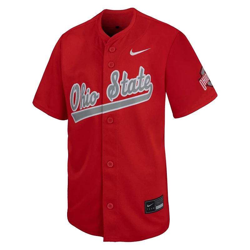 Youth Nike Ohio State Buckeyes Limited Baseball Jersey