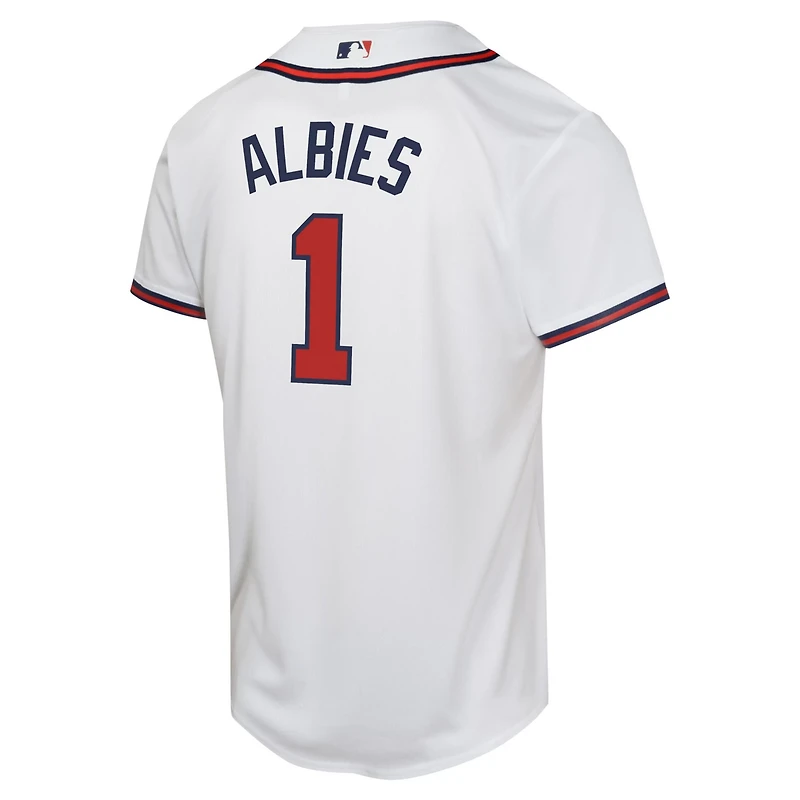 Youth Nike Ozzie Albies Atlanta Braves Home Game Player Jersey