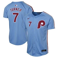 Youth Nike Trea Turner Light Philadelphia Phillies Alternate Limited Player Jersey