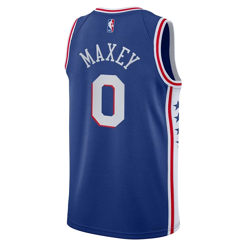 Youth Nike Tyrese Maxey Philadelphia 76ers Swingman Jersey - Icon Edition
