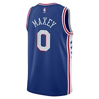 Youth Nike Tyrese Maxey Philadelphia 76ers Swingman Jersey - Icon Edition